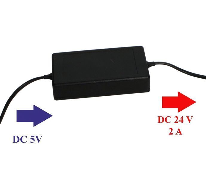 Перетворювач напруги для живлення безтіньових ламп DC 5V (USB) / DC 24 V, 2 A DC5-24 фото