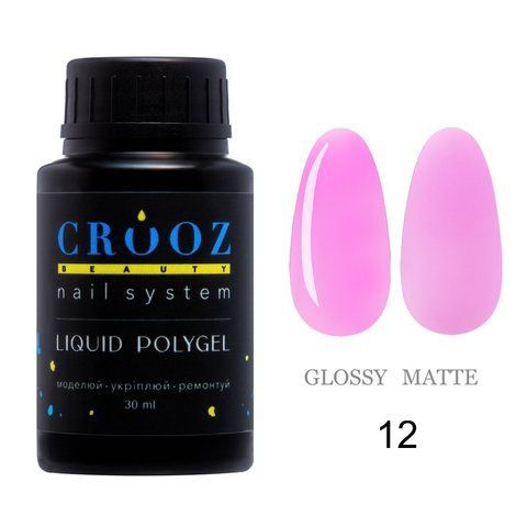 Рідкий полігель CROOZ LIQUID POLYGEL #12, банка вузька, 30 мл CR-LQP-BTL-12 фото