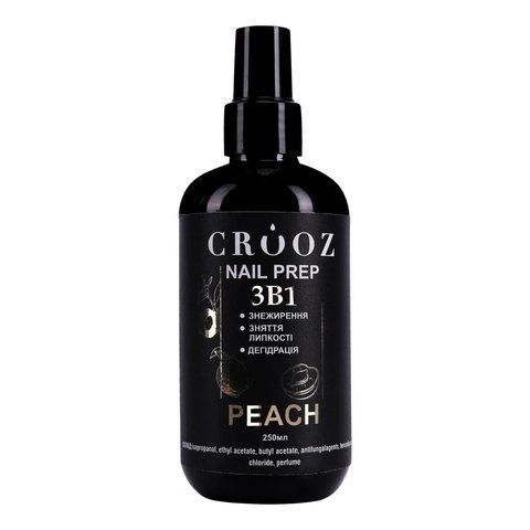 Средство для подготовки ногтевой пластины CROOZ NAILS PREP 3 В 1 PEACH, 250 мл CRZ-LIQ-05 фото