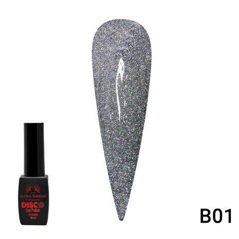 Гель лак Disco Gel Polish, Global Fashion, светоотражающий, 8 мл B01 12223 фото