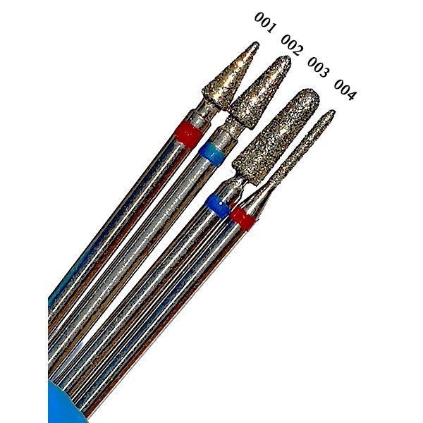 М-003 Алмазна насадка Конус удл. остр. Blue 3.3*10 М-003 Алм К уд Bl 3.3*10 фото