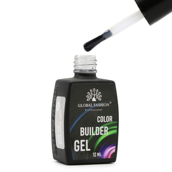 Кольоровий гель для нарощування Global Fashion Color Builder Gel 08, 12 мл 18961 фото
