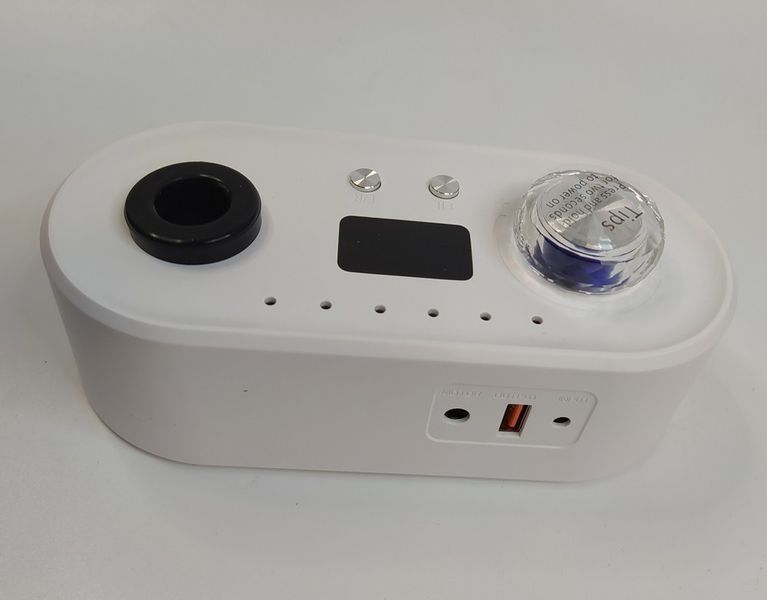 Фрезер для манікюру та педикюру Nail Drill UV-701 з підсвічуванням 35 Вт 40&nbsp;000 об/хв Білий UV-701W фото