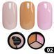 Гель-краска Global Fashion повышенной плотности Solid Color Gel-3, 02 French, 15 г