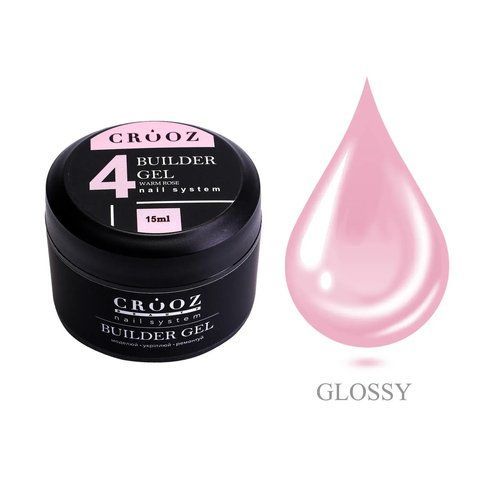 Гель для нарощування CROOZ Builder Gel #4 Warm Rose, 15 мл CR-24251 фото