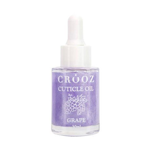 Суха олія з шимером CROOZ CUTICLE OIL, GRAPE, 20 мл CR-OILKSH-009 фото