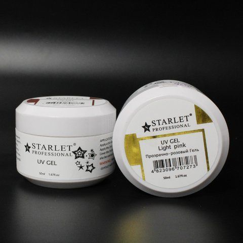 Гель для наращивания STARLET PROFESSIONAL UV GEL, Light Pink, 50 мл STP-UVG-LP50 фото