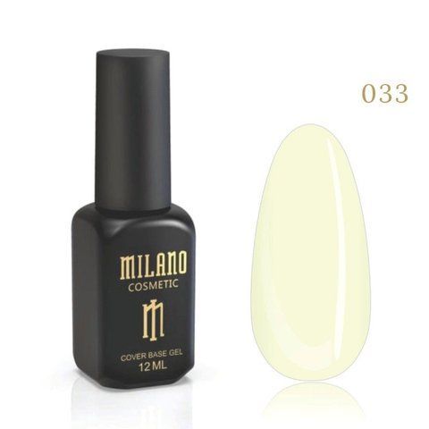 Цветная каучуковая база MILANO Cover Base #33, 12 мл C-000003281 фото