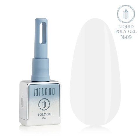 Полигель MILANO PREMIUM POLY GEL LIQUID 09, 10 мл C-000011559 фото