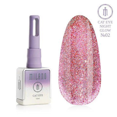 Гель-лак MILANO PREMIUM CAT EYE NIGHT GLOW 02, 10 мл C-000011458 фото