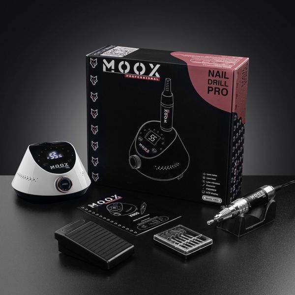 Фрезер для маникюра и педикюра MOOX X 805, 55&nbsp;000 об/мин, 80 W, Белый Moox-805-W фото
