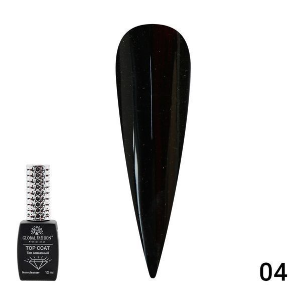 Топ с глиттером Global Fashion Galaxy Top Coat 04, 12 мл 11152 фото