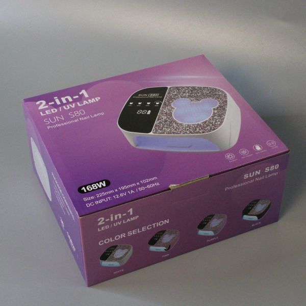Аккумуляторная UV/LED-лампа для маникюра Master Professional SUN S80, 108 Вт, Сиреневая SUN-S80-T фото