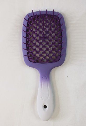 Гребінець HollowComb SUPERBRUSH PLUS, Бузковий з білим HC-LIL-WHT фото