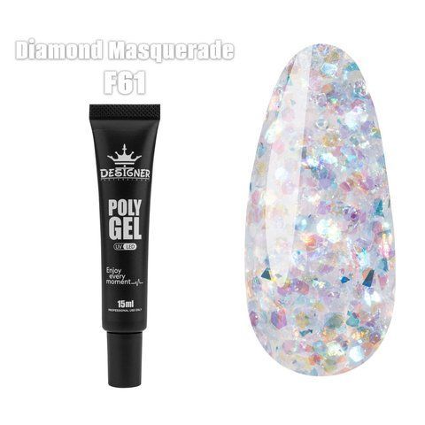 Полігель Designer Professional Polygel F61, 15 мл DP-POL15-F61 фото