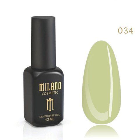 Цветная каучуковая база MILANO Cover Base #34, 12 мл C-000003282 фото