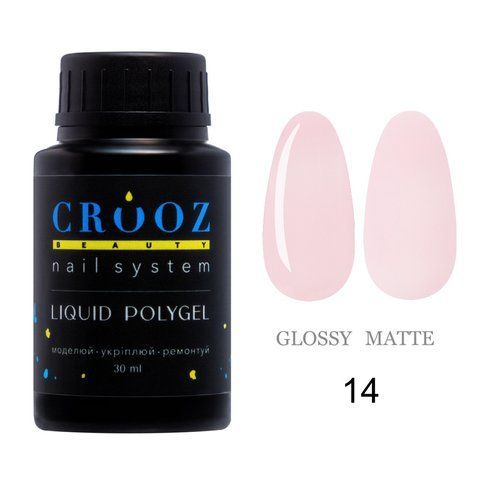 Рідкий полігель CROOZ LIQUID POLYGEL #14, банка вузька, 30 мл CR-LQP-BTL-14 фото