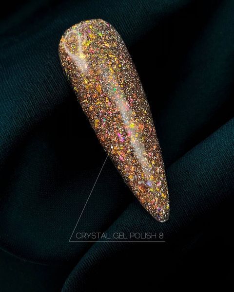 Світловідбивний гель-лак Crooz Crystal Polish #8, 8 мл CR-GEL-CRYS08 фото