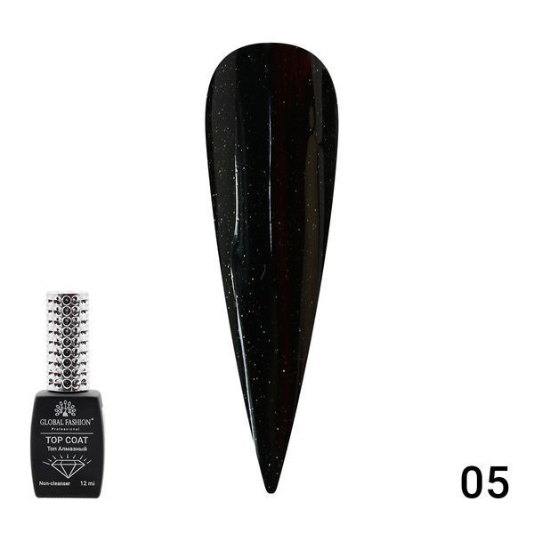 Топ із глітером Global Fashion Galaxy Top Coat 05, 12 мл 11153 фото