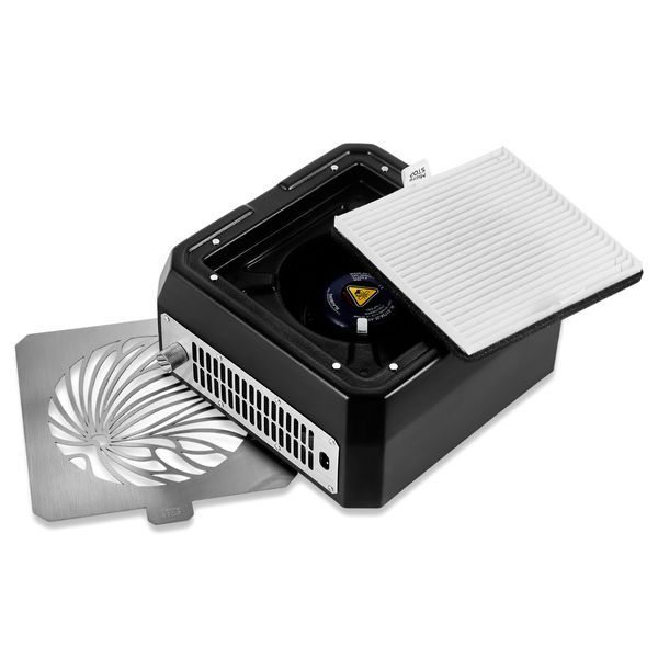 Вытяжка для маникюра с HEPA-фильтром настольная MicroSTOP Base, Черная MS-5225 фото