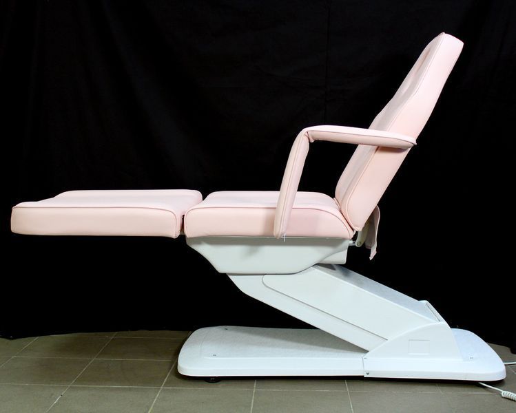 Крісло-кушетка косметологічне Gloris 28536-9 трисекційне з електроприводом, Рожеве GLO-EL01-P фото