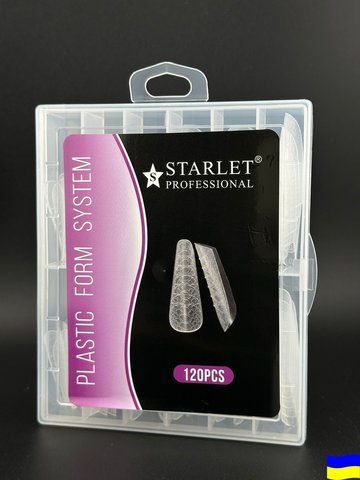 Верхние формы для наращивания ногтей Starlet Professional, 120 шт (арочный миндаль, текстура), 120 шт. ST-VF-ZM-120 фото