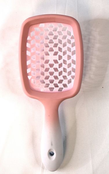 Расческа HollowComb SUPERBRUSH PLUS, Пудровый с белым HC-PWDR-WHT фото