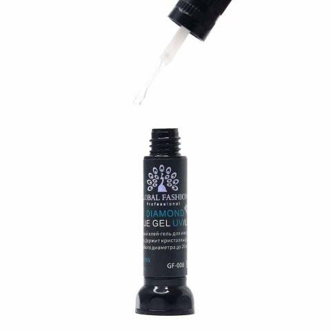 УФ клей для страз (клей-гель) Diamond Glue Gel Global Fashion, 10 мл GF-GLUE-03 фото