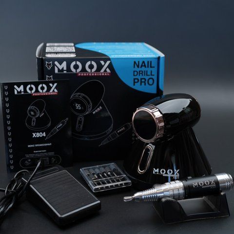 Фрезер для манікюру та педикюру MOOX X 804 55&nbsp;000 об/хв, 80 W, Black Moox-804-BLK фото