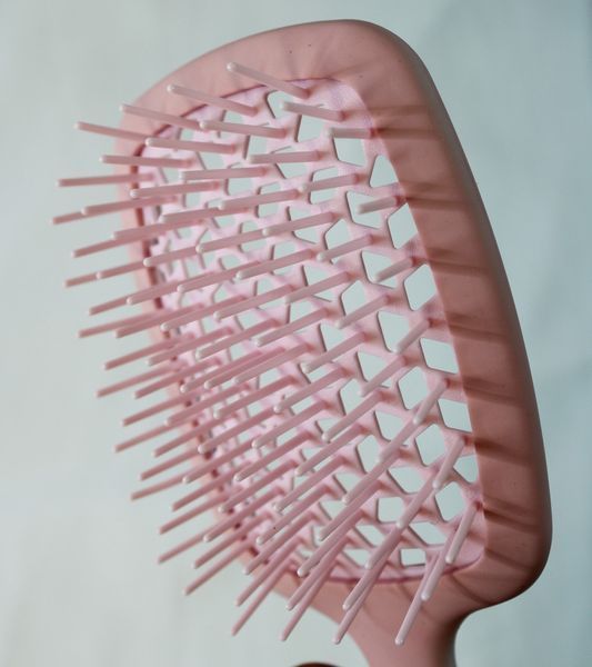 Расческа HollowComb SUPERBRUSH PLUS, Пудровый с белым HC-PWDR-WHT фото