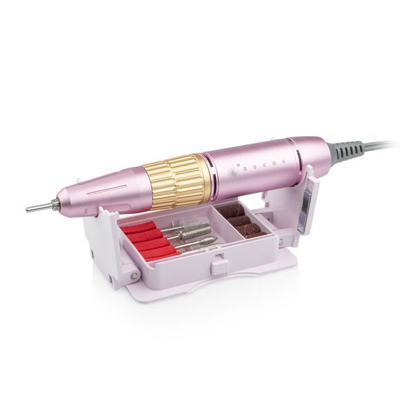 Фрезер для манікюру Bucos Nail Drill X3 PRO, 65 Вт, 35 000 об/хв, LIGHT PINK BUCOS-X3-LP фото