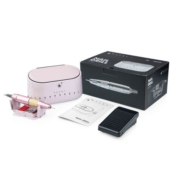 Фрезер для манікюру Bucos Nail Drill X3 PRO, 65 Вт, 35 000 об/хв, LIGHT PINK BUCOS-X3-LP фото