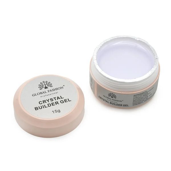 Прозрачный моделирующий гель Global Fashion Crystal Builder Gel, 15 г GF-CRYST-01 фото