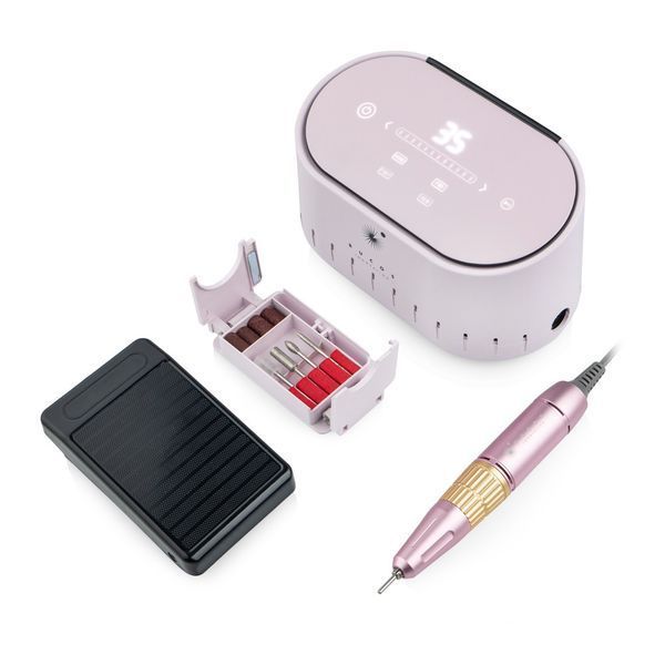 Фрезер для манікюру Bucos Nail Drill X3 PRO, 65 Вт, 35 000 об/хв, LIGHT PINK BUCOS-X3-LP фото