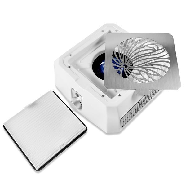 Вытяжка для маникюра с HEPA-фильтром настольная MicroSTOP Base PRO, Белая MS-5203 фото
