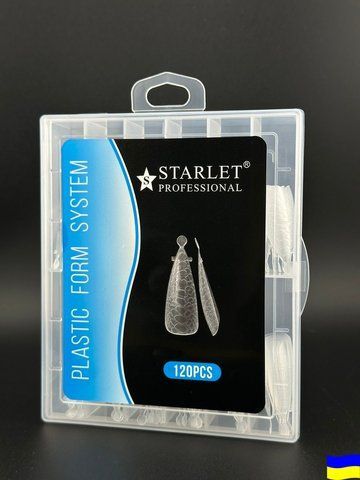 Верхние формы для наращивания ногтей Starlet Professional, 120 шт (стилет, текстура), 120 шт. ST-VF-ZST-120 фото