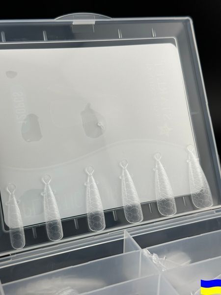 Верхні форми для нарощування нігтів Starlet Professional, 120 шт (стилет, текстура), 120 шт. ST-VF-ZST-120 фото