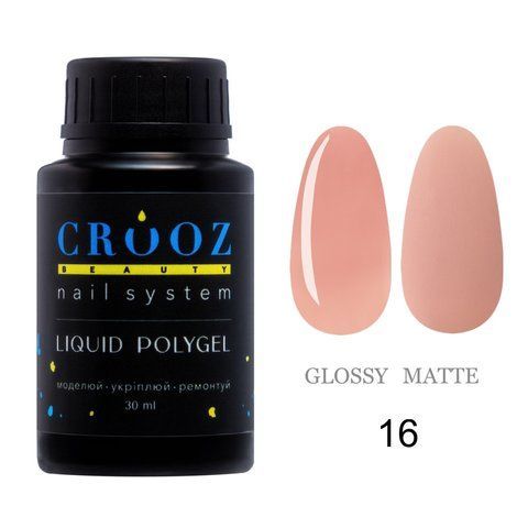 Рідкий полігель CROOZ LIQUID POLYGEL #16, банка вузька, 30 мл CR-LQP-BTL-16 фото