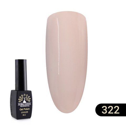 Гель-лак Global Fashion BLACK ELITE 322, 8 мл 2588 фото