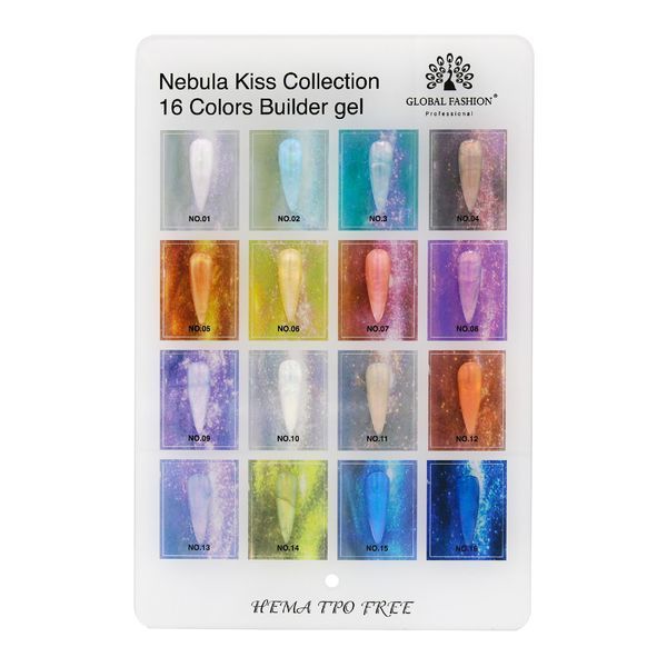 Гель для моделирования ногтей Global Fashion Nebula Kiss Builder Gel #05, 15 г 26217 фото