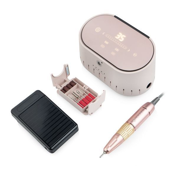 Фрезер для маникюра Bucos Nail Drill X3 PRO, 65 Вт, 35&nbsp;000 об/мин, POWDERY BUCOS-X3-POW фото