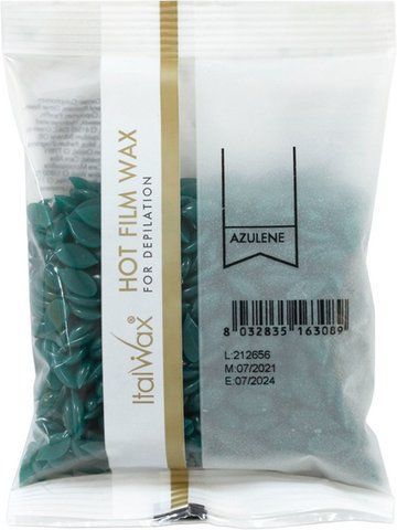 Гарячий віск у гранулах Italwax Азулен, 100 г C_FWP100_AZ_IT фото