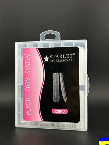 Верхние формы для наращивания ногтей Starlet Professional, 120 шт (квадрат, текстура), 120 шт. ST-VF-ZS-120 фото