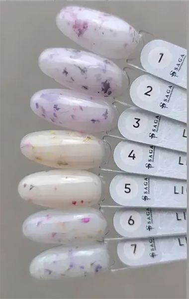 Гель с сухоцветами SAGA Liquid Floral Gel #01, 15 мл SAGA-LF-01 фото