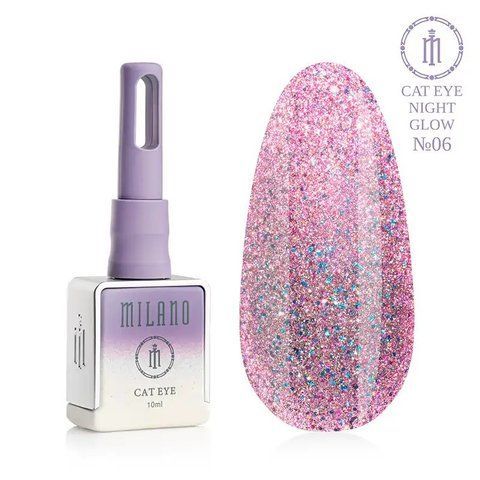 Гель-лак MILANO PREMIUM CAT EYE NIGHT GLOW 06, 10 мл C-000011462 фото