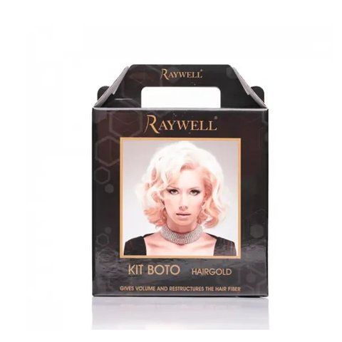 Мини-набор для наполнения и увлажнения с коллоидным золотом Raywell Boto Hair Gold 24K, 3 х 150 мл RR475 фото