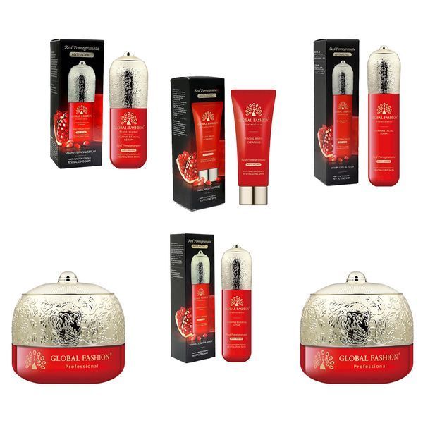 Набір засобів для догляду за обличчям Red Pomegranate Global Fashion ANTI-AGING з вітаміном Е, 6 предметів 24212 фото