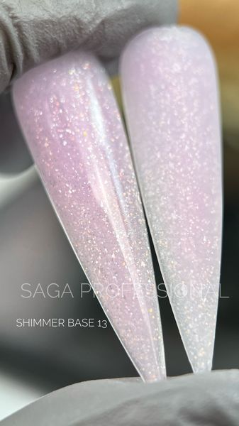 Базове покриття з шимером Saga Cover Base Shimmer #13, 15 мл SAGA-COSH-13 фото