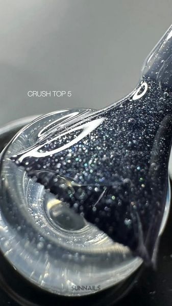 Топове покриття з шимером SAGA Professional Crush Top #5, 9 мл SAGA-TOPCR-05 фото