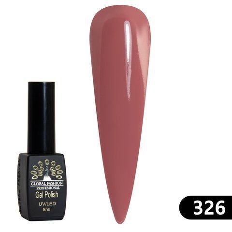 Гель-лак Global Fashion BLACK ELITE 326, 8 мл 2543 фото